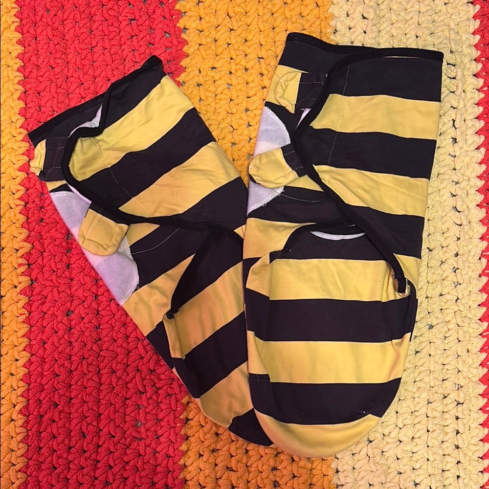 Striped Bee Baby swaddles